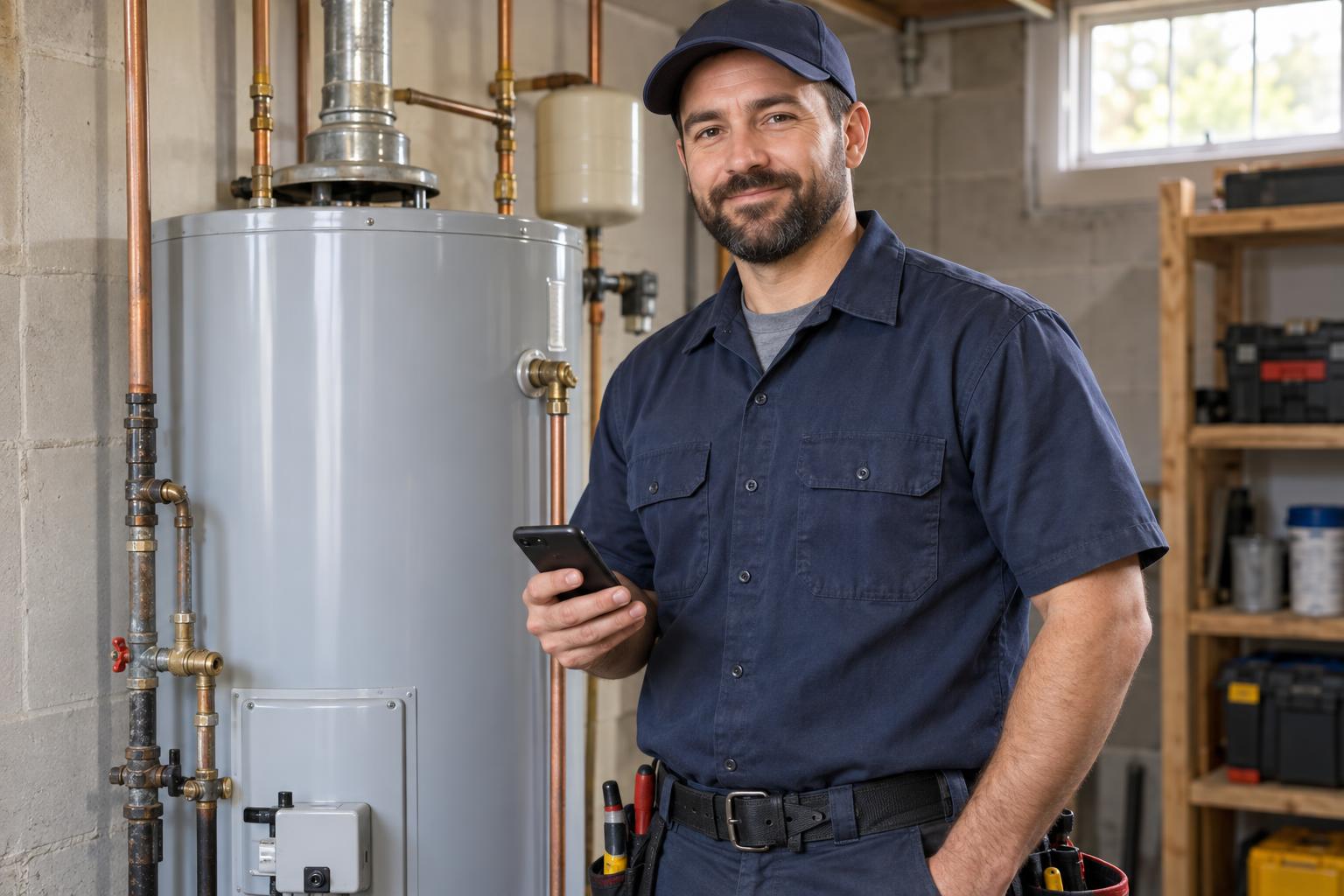 Plumber following up with a customer on Android